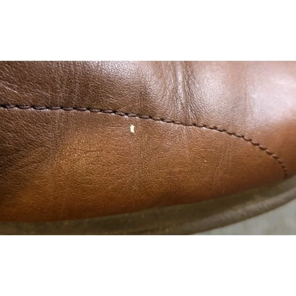Hush Puppies Shoes Mens 11 EW Loafers Tan Leather Slip On Round Toe Casual